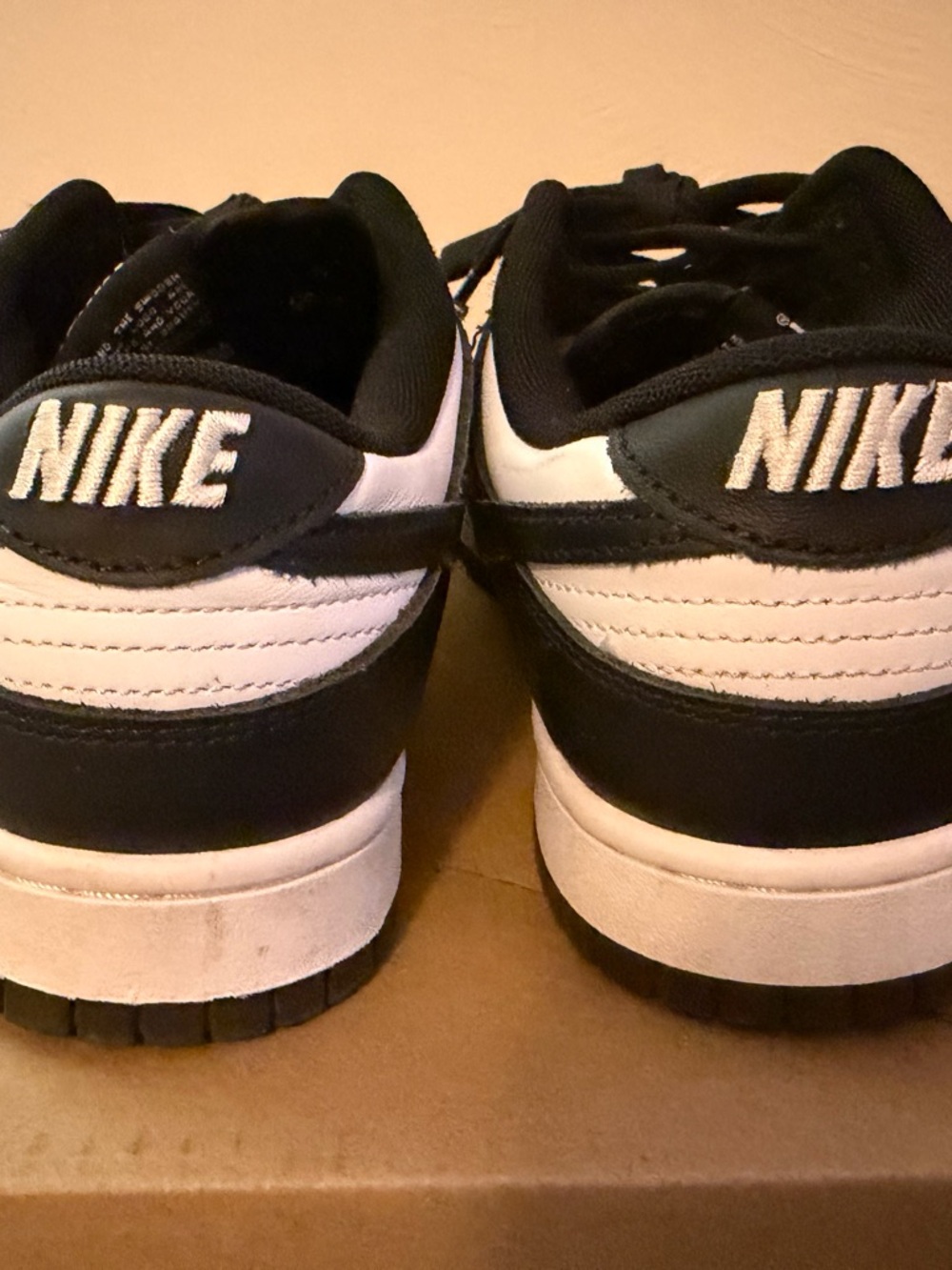 Nike Black and White Low-Top Dunk Sneakers - Picture 5 of 12